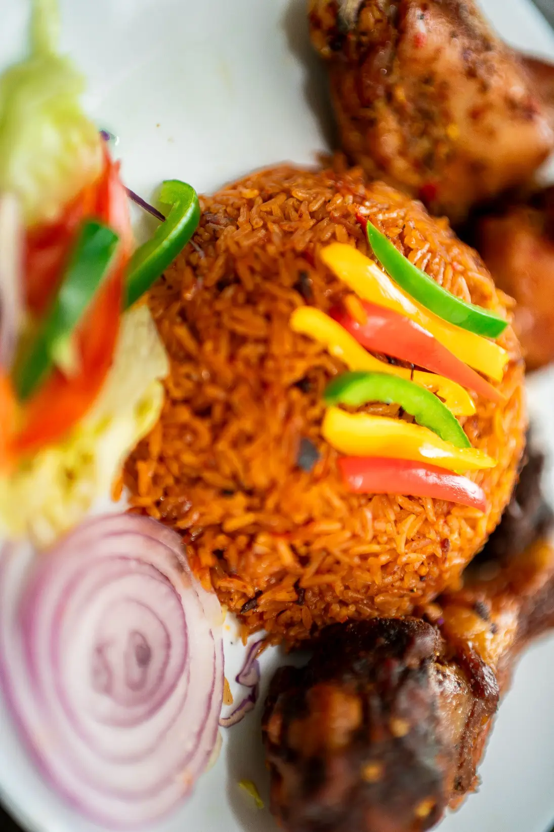 Ghana jollof rice meat